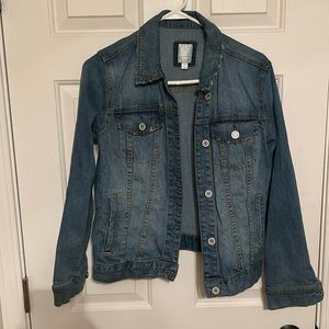 LC Lauren Conrad Medium Wash Denim Jacket, Women M